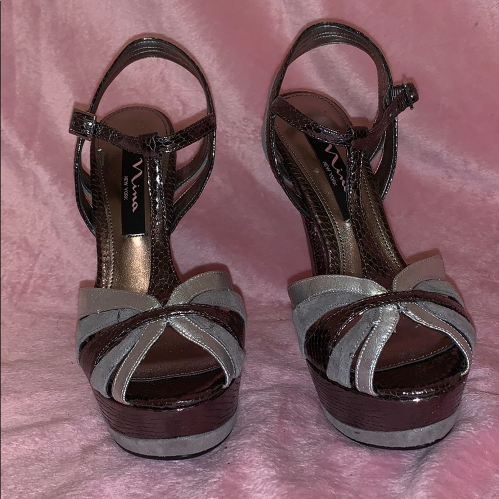 Pair Of never worn Nina platforms.